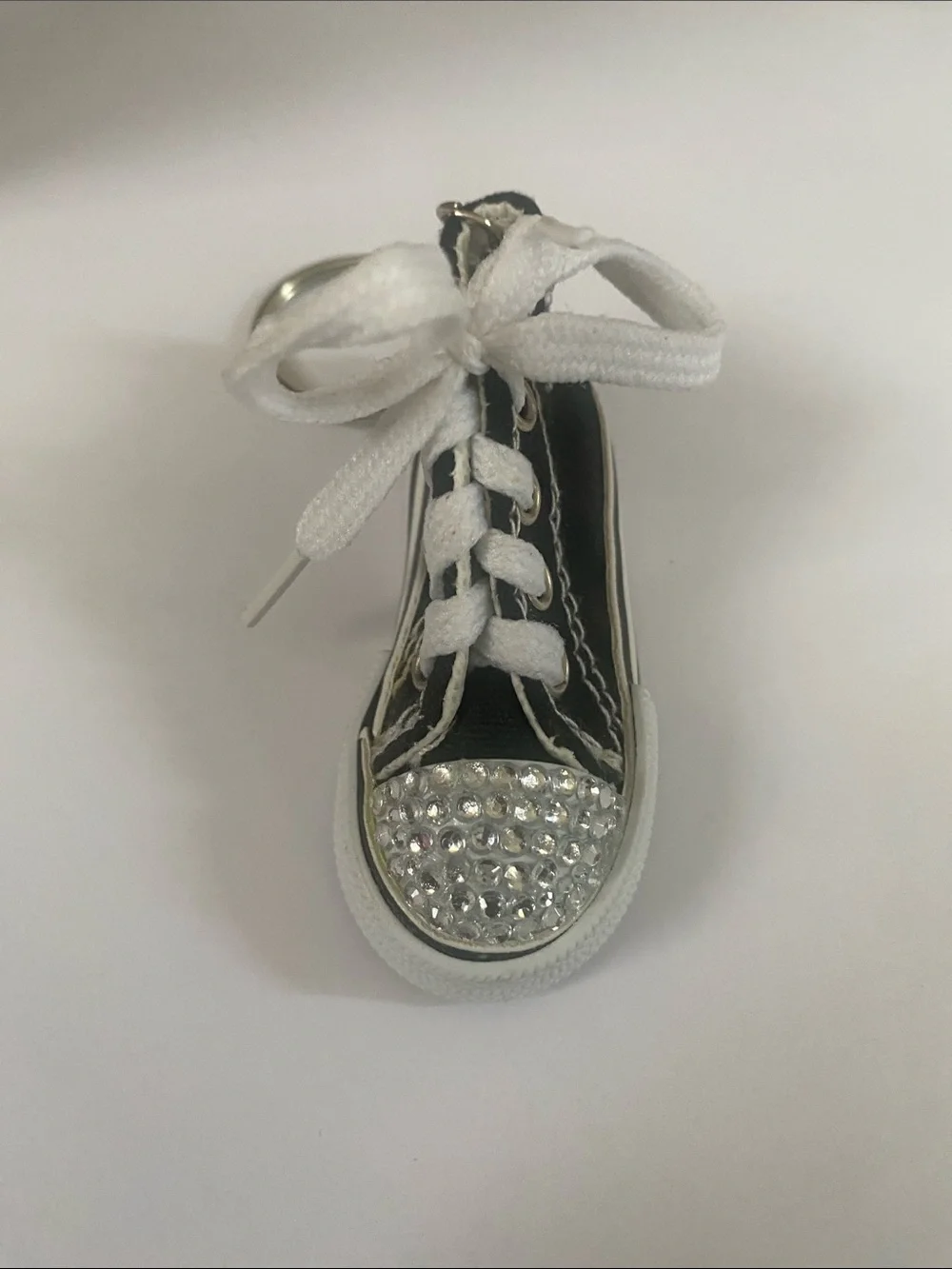 Black Rhinestone Sneaker Key & Card Holder